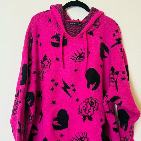 Torrid LoveSick Drop Shoulder Relaxed Sweater - Drama Free Toss Pink, SZ 4 (4X) - Picture 7 of 14